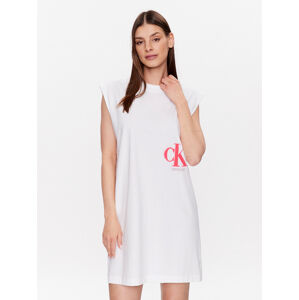 Calvin Klein dámské bílé šaty - L (YAF)